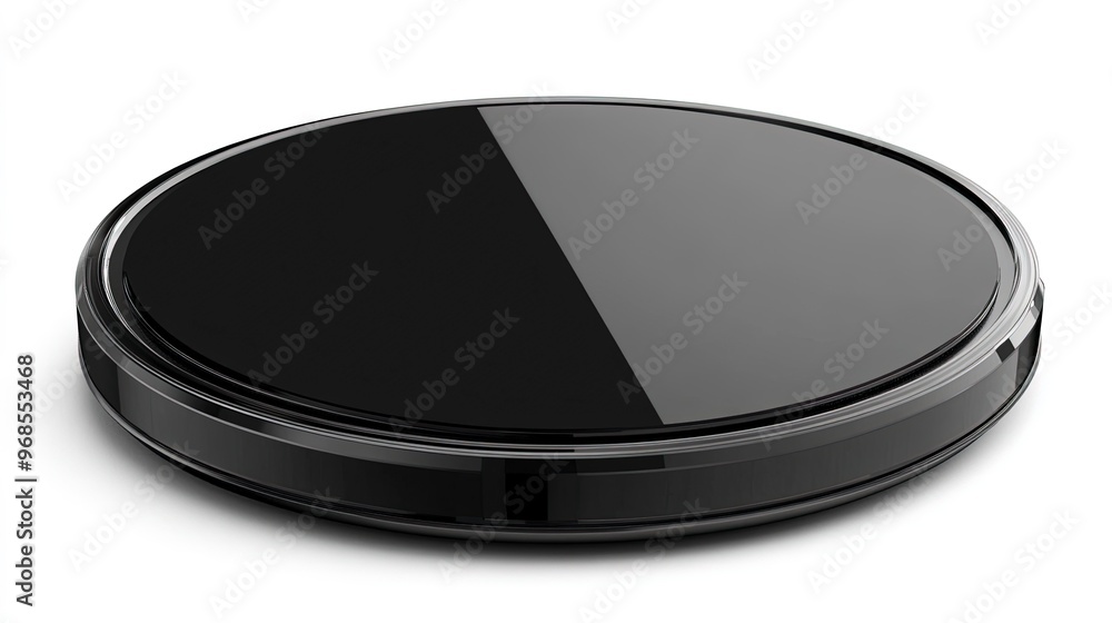 Wireless charging pad, on the white background Wireless charging pad, on the white background