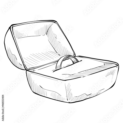 ring jewelry handdrawn illustration