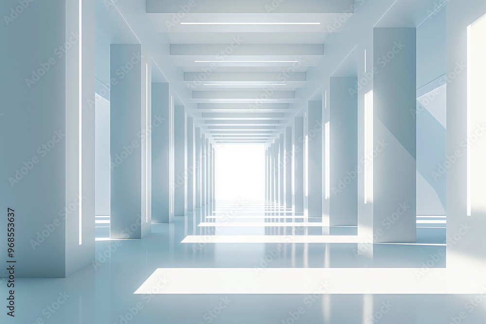 Obraz premium Futuristic 3D Virtual Space Background