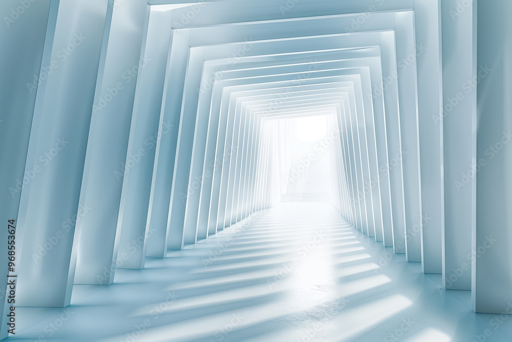 Fototapeta premium Futuristic 3D Virtual Space Background