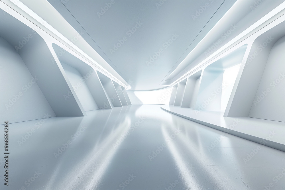Obraz premium Futuristic 3D Virtual Space Background