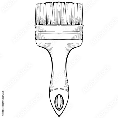 paint brush handdrawn illustration