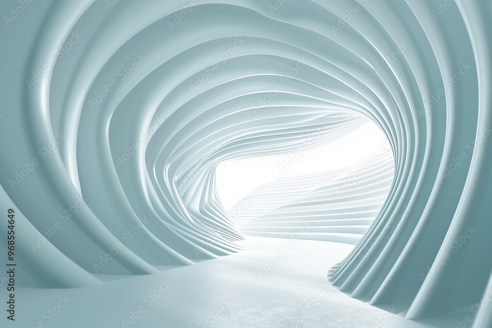 Naklejka premium Futuristic 3D Virtual Space Background