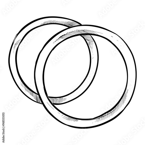 ring jewelry handdrawn illustration
