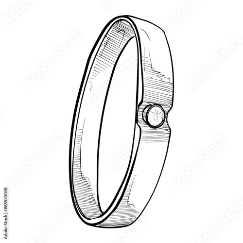 ring jewelry handdrawn illustration