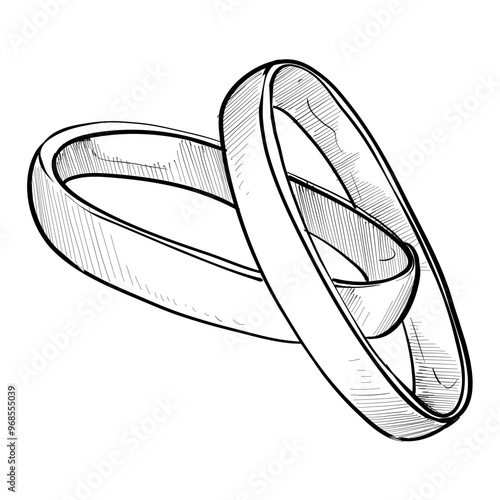 ring jewelry handdrawn illustration