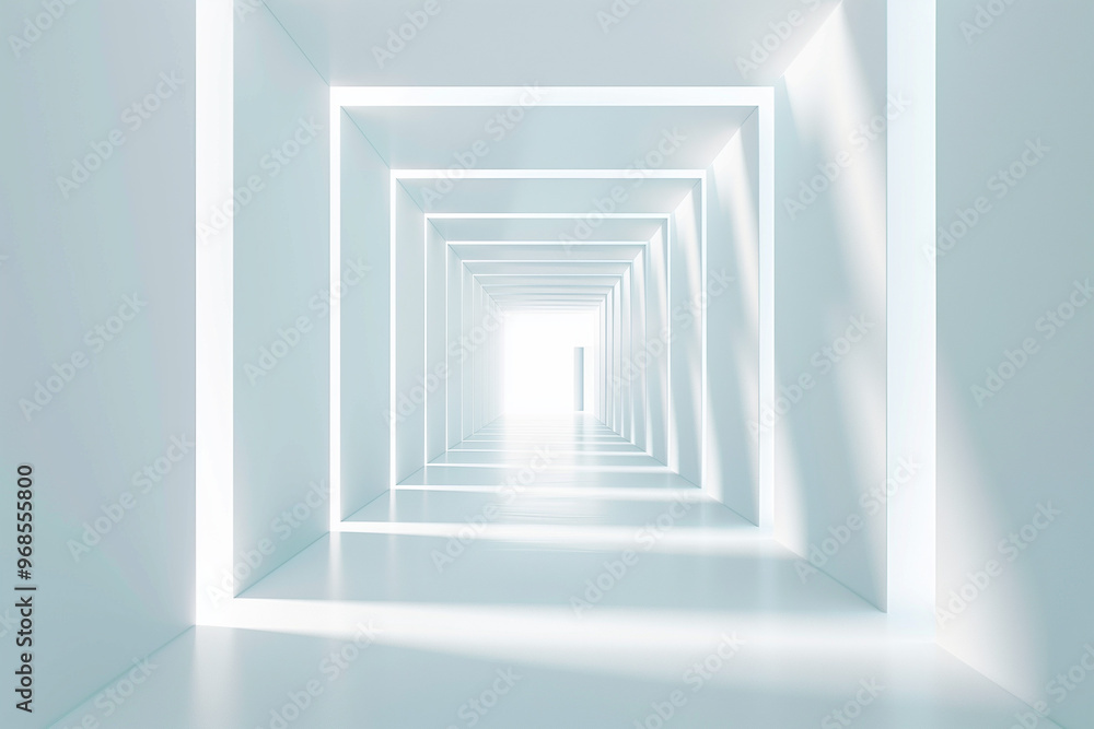 Fototapeta premium Futuristic 3D Virtual Space Background