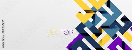 Color bend lines with shadow texture effect. Vector Illustration For Wallpaper, Banner, Background, Card, Book Illustration, landing page