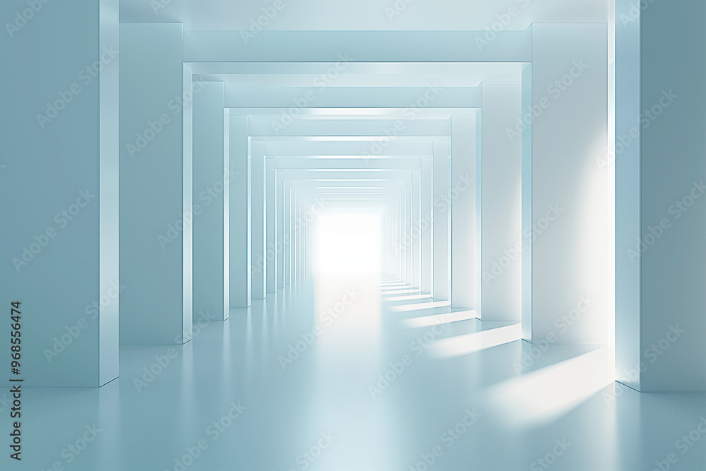 Obraz premium Futuristic 3D Virtual Space Background