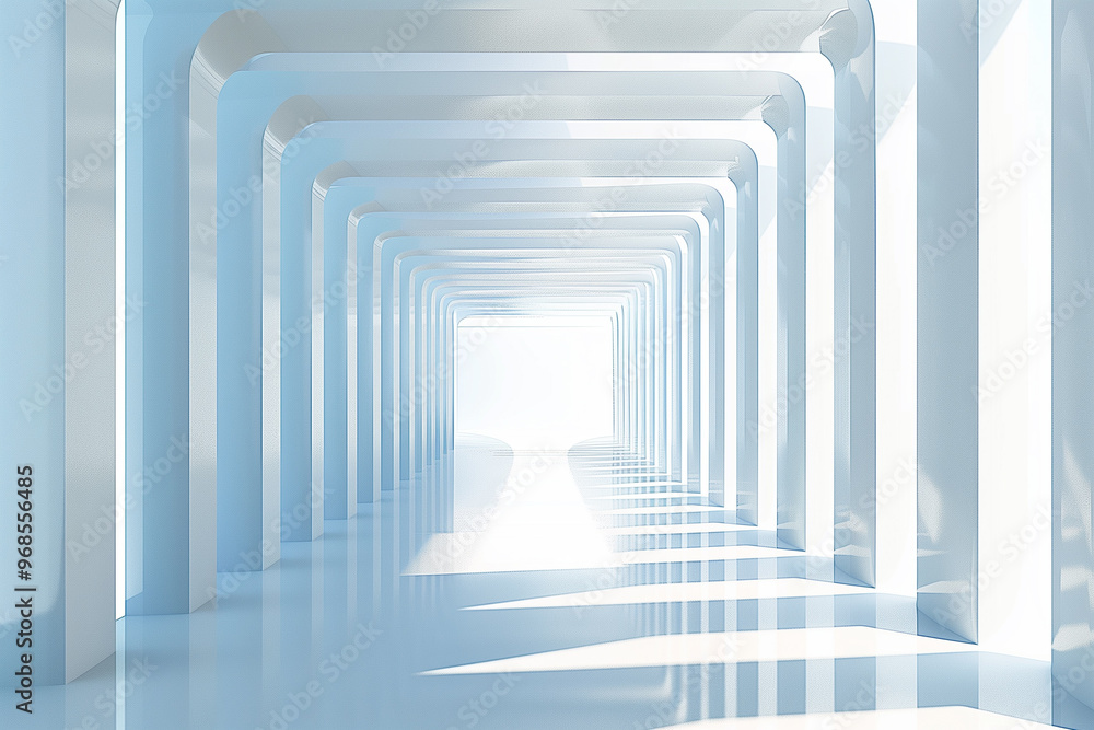 Obraz premium Futuristic 3D Virtual Space Background