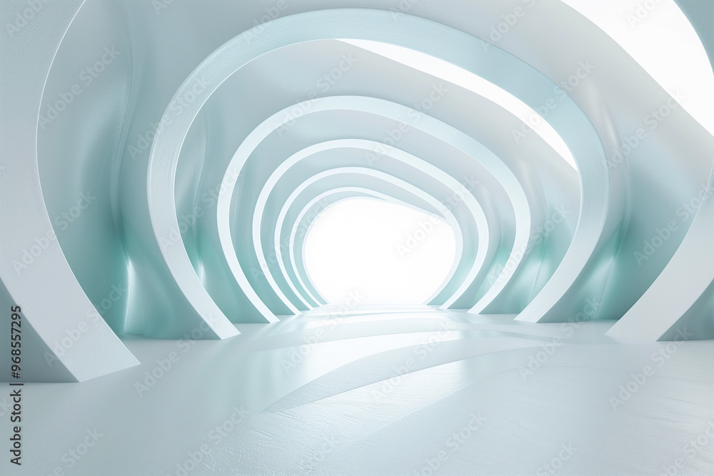 Obraz premium Futuristic 3D Virtual Space Background