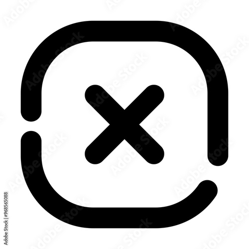 Multiply Icon Broke Line Style