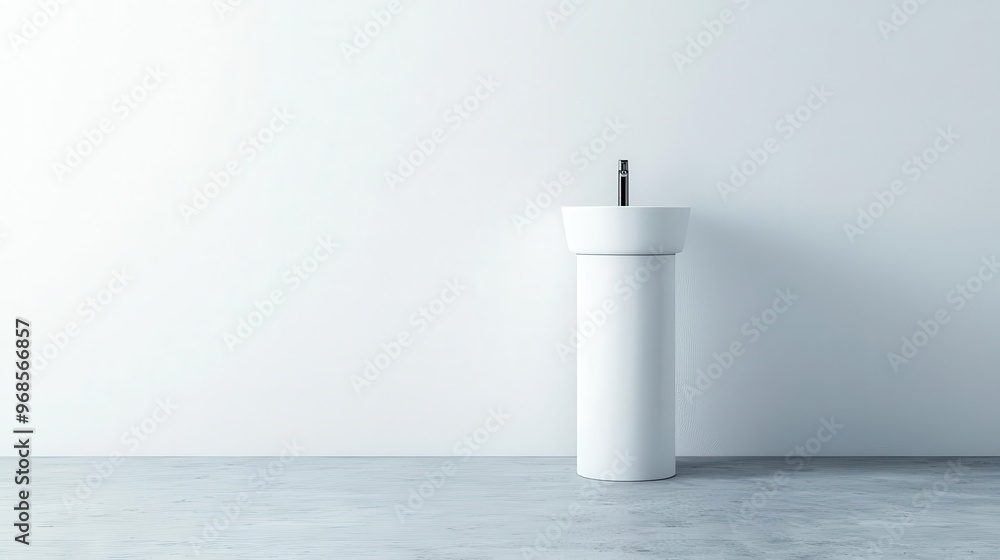 Modern handwashing station in a clean environment, promoting public sanitation and health, sleek design, isolated on white background Modern handwashing station in a clean environment, promoting public sanitation and health, sleek design, isolated on white background