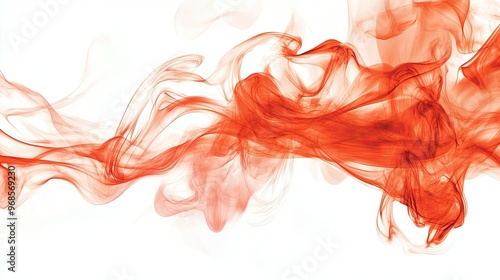 Bold red fire flames swirling and reaching upward, set against a clean white background for maximum contrast.