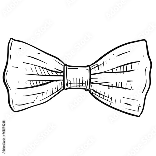 bowtie handdrawn illustration