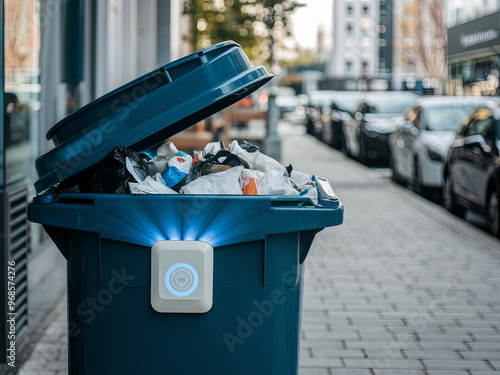 Smart waste management systems using IoT sensors photo