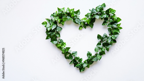  green leaves set against a clean white background