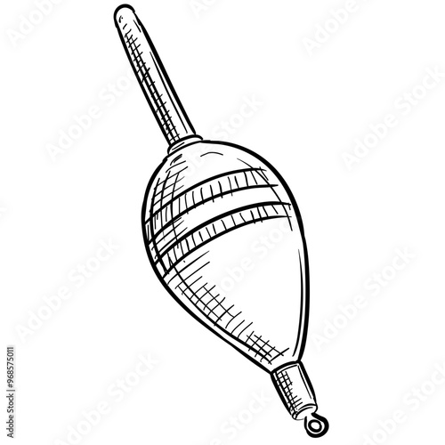 fishing float handdrawn illustration