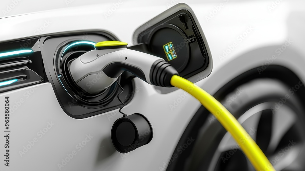 Electric Car Charging at Charging Station for Sustainable Transportation Electric Car Charging at Charging Station for Sustainable Transportation