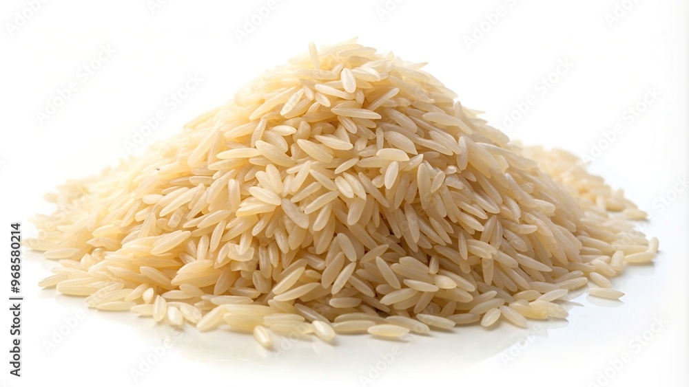 A close up shot of a perfectly arranged and shiny pile of long rice captured in isolation against a white backdrop with a fisheye lens adding a unique perspective, close-up, white, arranged A close up shot of a perfectly arranged and shiny pile of long rice captured in isolation against a white backdrop with a fisheye lens adding a unique perspective, close-up, white, arranged