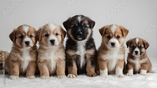 Portrait of puppies