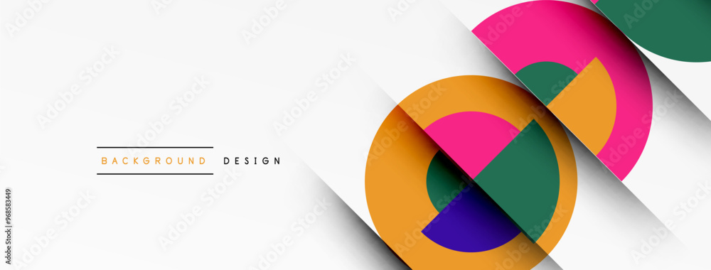 Geometric design abstract background - circles squares Geometric design abstract background - circles squares