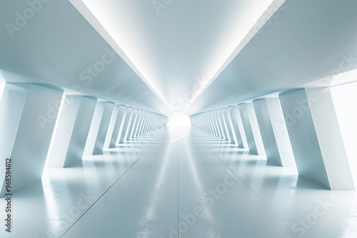 Futuristic 3D Virtual Space Background