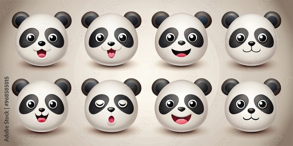 A serene panda bear sits on a cloud, wearing a gentle smile, exuding calmness, with a subtle nod, A serene panda bear sits on a cloud, wearing a gentle smile, exuding calmness, with a subtle nod,