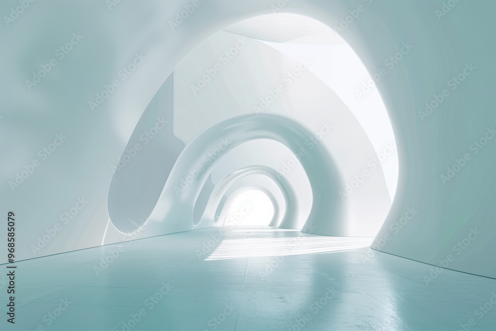 Obraz premium Futuristic 3D Virtual Space Background