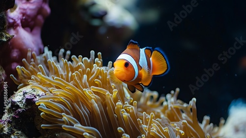 An anemone and its symbiotic anemonefish.