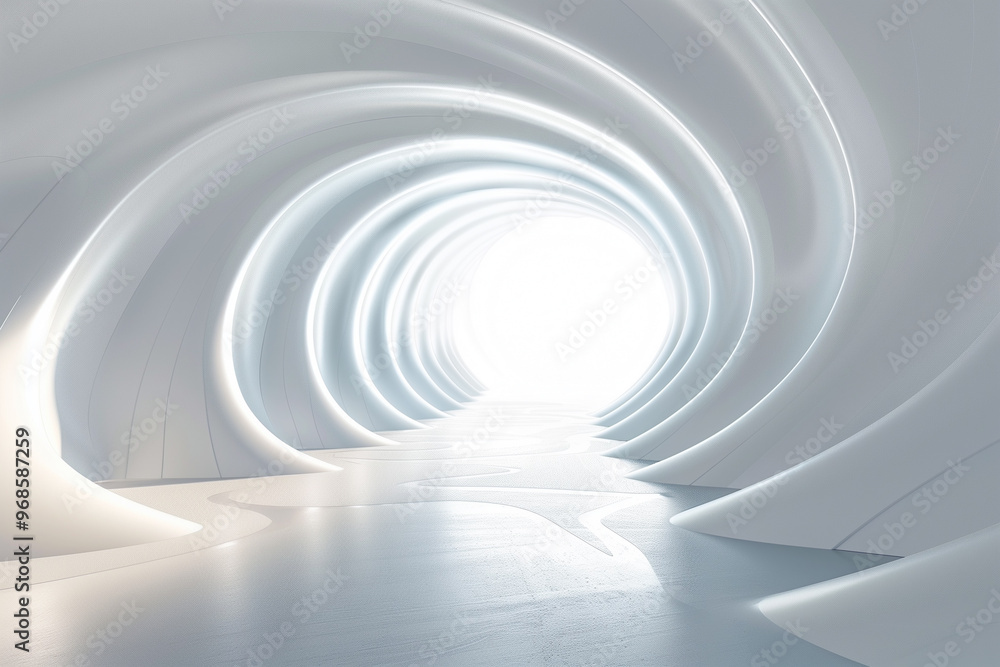 Obraz premium Futuristic 3D Virtual Space Background