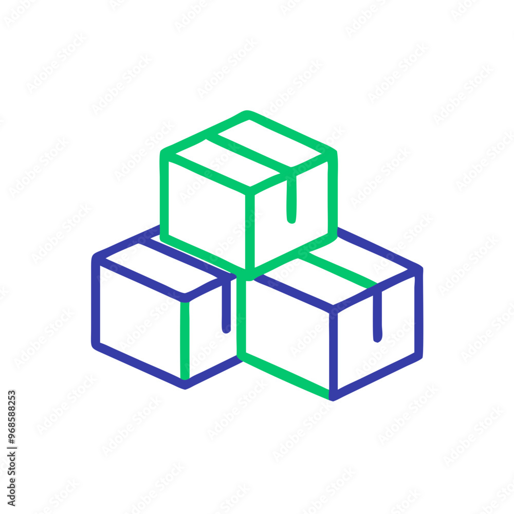 icon, boxes icon, boxes