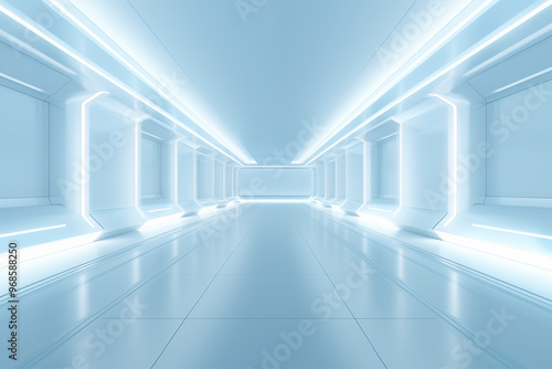 Futuristic 3D Virtual Space Background