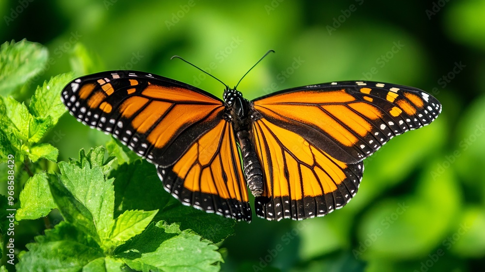 Nourishing a Monarch butterfly Nourishing a Monarch butterfly