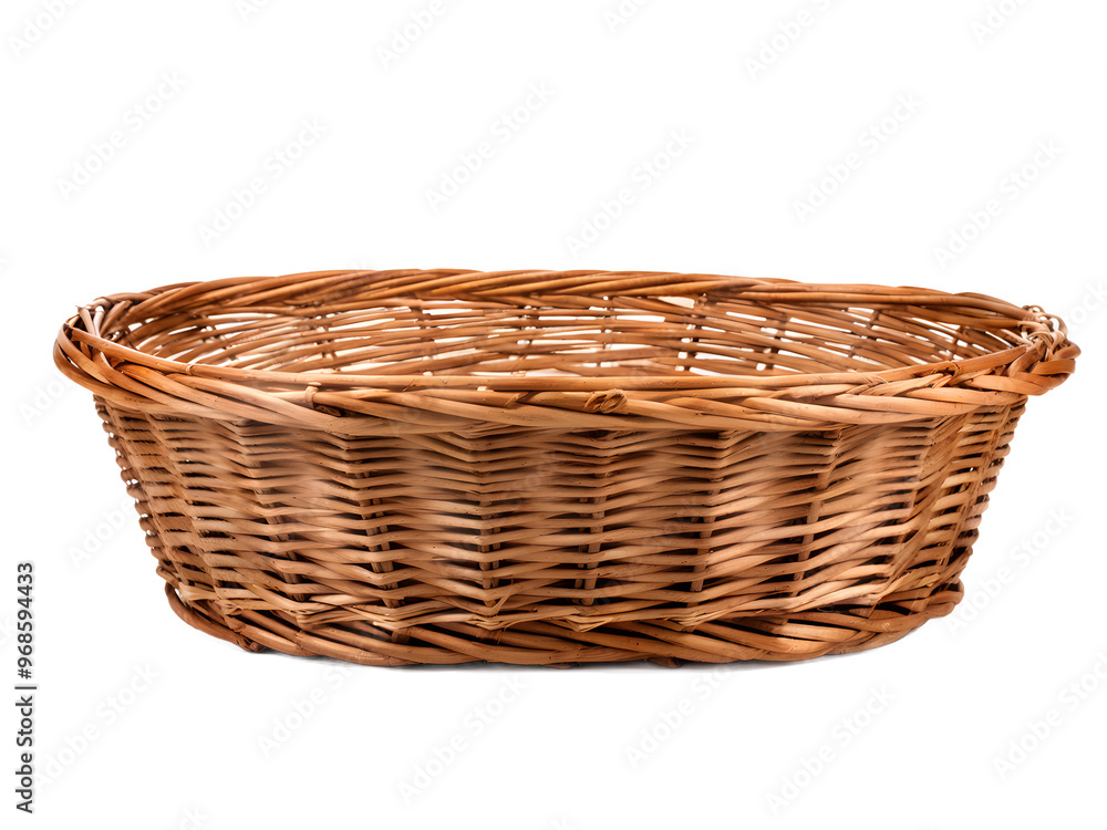 Brown wicker basket isolated on transparent
Brown wicker basket isolated on transparent