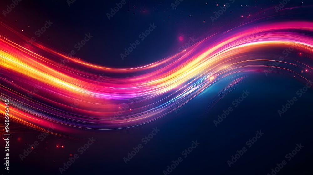 Modern abstract high-speed light effect. Abstract background with curved beams of light. Technology futuristic dynamic motion. Movement pattern for banner or poster design background concept. Modern abstract high-speed light effect. Abstract background with curved beams of light. Technology futuristic dynamic motion. Movement pattern for banner or poster design background concept.