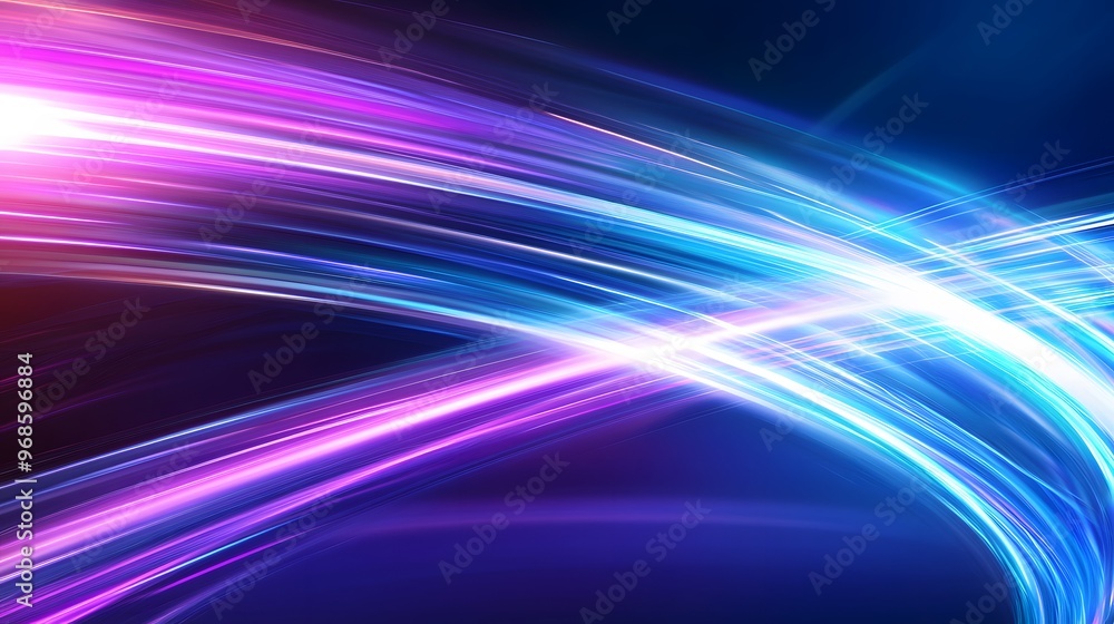 Modern abstract high-speed light effect. Abstract background with curved beams of light. Technology futuristic dynamic motion. Movement pattern for banner or poster design background concept. Modern abstract high-speed light effect. Abstract background with curved beams of light. Technology futuristic dynamic motion. Movement pattern for banner or poster design background concept.