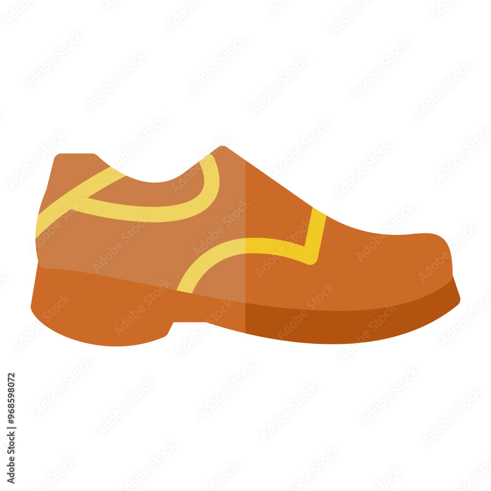 Shoes icon in color fill Flat style Shoes icon in color fill Flat style