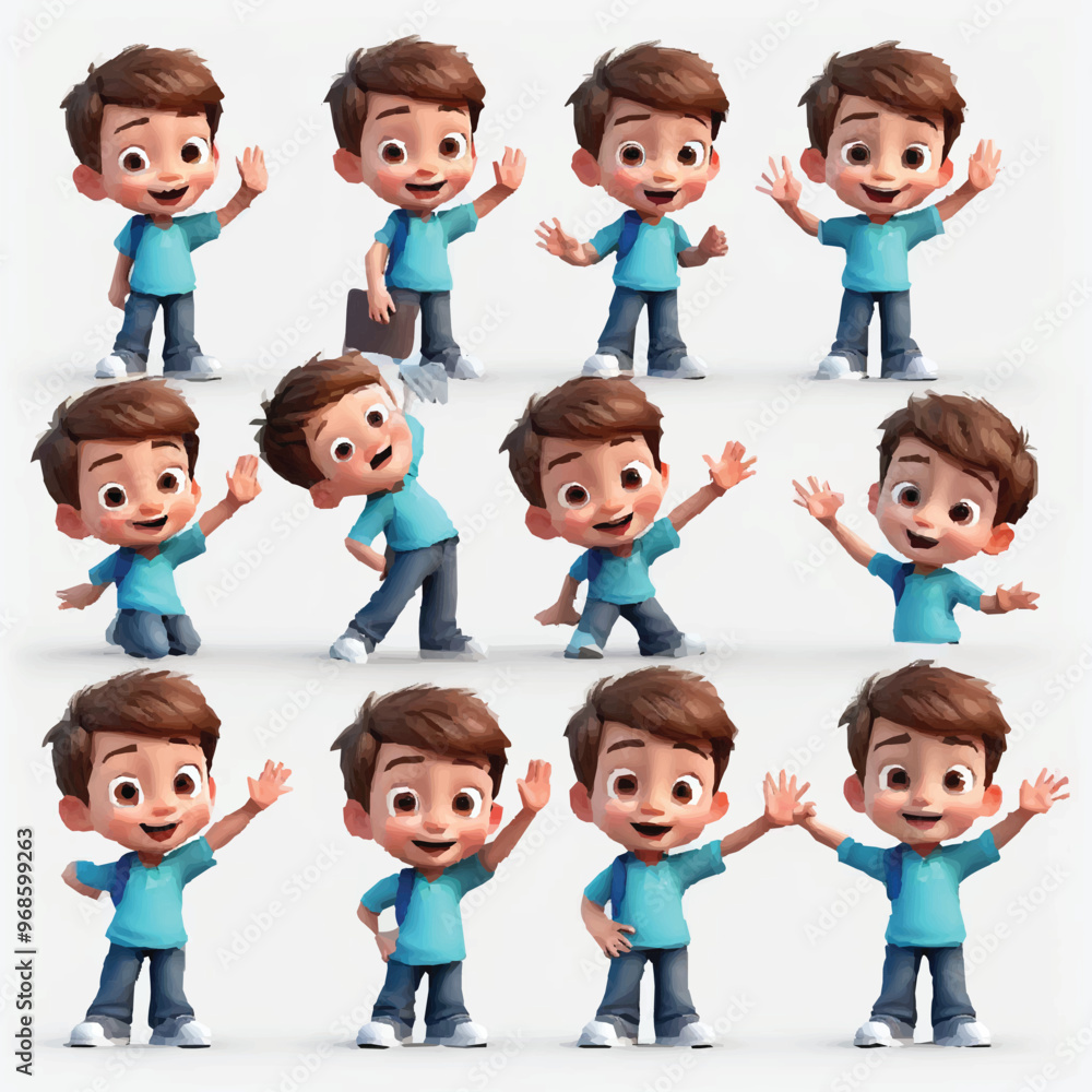 Cute kids characters vector set. Collection back to School of kindergarten, girls, boys, children with different poses, happy, smile. Back to school with kids illustration for education. Cute kids characters vector set. Collection back to School of kindergarten, girls, boys, children with different poses, happy, smile. Back to school with kids illustration for education.