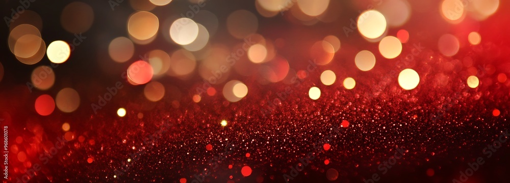 Abstract red, gold and black glitter lights. defocuse Abstract red, gold and black glitter lights. defocuse