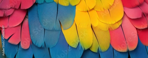 Wallpaper Mural Close-up of colorful parrot feathers Torontodigital.ca
