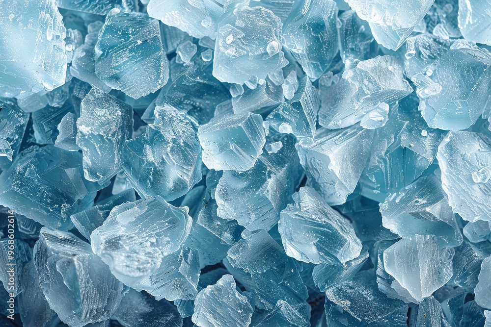 Light Blue Sea Salt Crystal Texture Background Viewed from Above Light Blue Sea Salt Crystal Texture Background Viewed from Above
