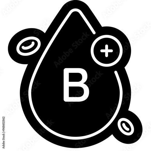 Blood type B with rhesus Positive