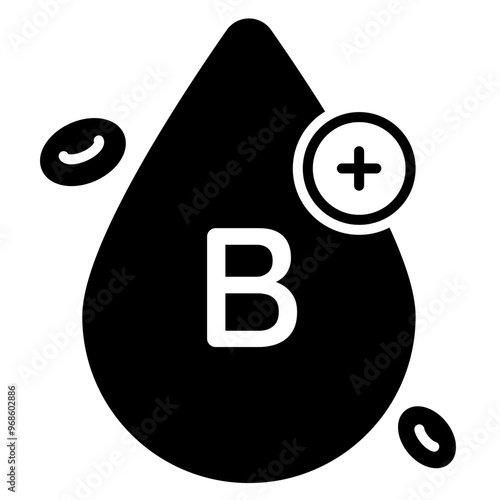 Blood type B with rhesus Positive