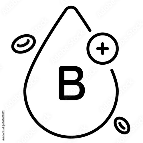 Blood type B with rhesus Positive