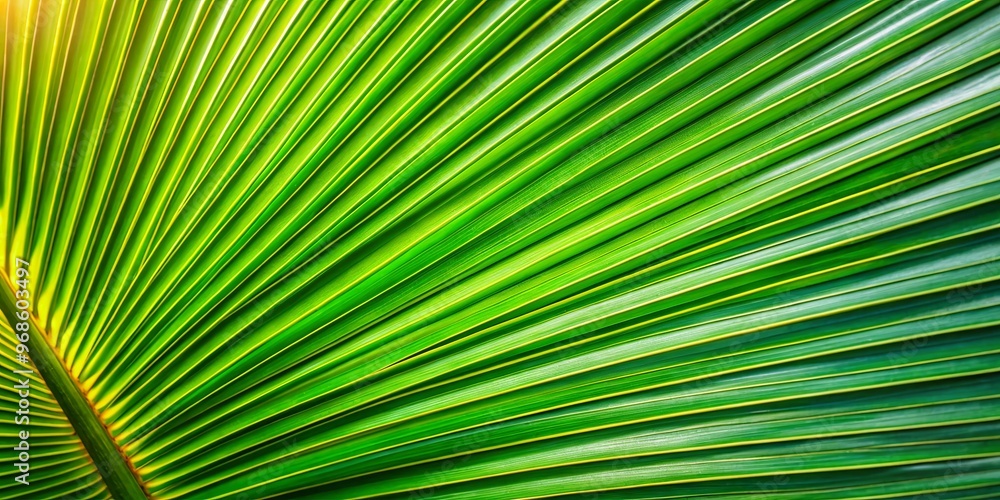 Close-up of a palm leaf creating a textured background for tropical vibes Close-up of a palm leaf creating a textured background for tropical vibes