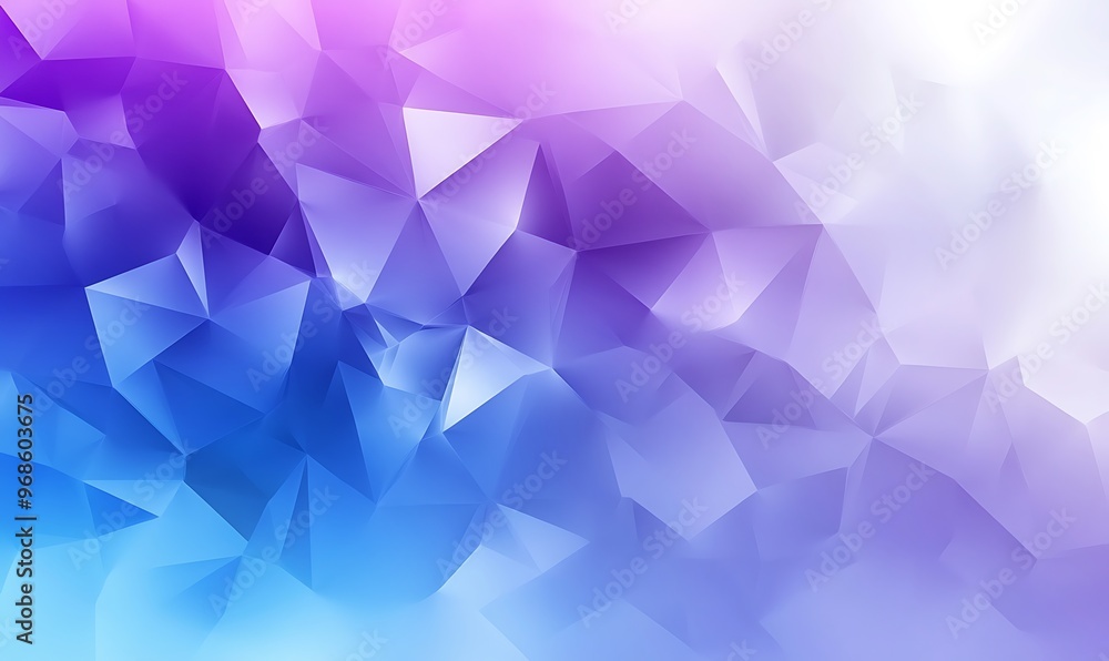 Geometric pink, blue background with polygonal shapes and gradients Geometric pink, blue background with polygonal shapes and gradients