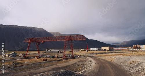 The Ghostly Soviet Pyramiden City, Svalbard In Summer, Arctic photo