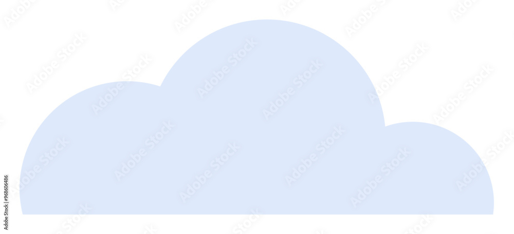 Soft-edged light blue cloud shape with gentle curves. Ideal for weather, nature, sky themes, children s decor, and digital backgrounds. Simple, minimalist, vector style. Soft-edged light blue cloud shape with gentle curves. Ideal for weather, nature, sky themes, children s decor, and digital backgrounds. Simple, minimalist, vector style.