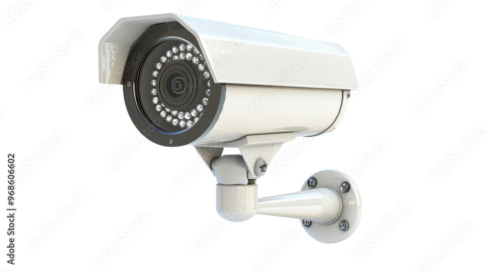 Security CCTV cameras mounted on a pole on transparent background Security CCTV cameras mounted on a pole on transparent background